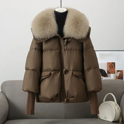 Isabelle Arctic - Luxe Winterjas met Bontkraag