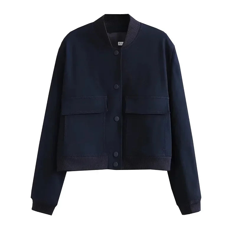 Chloé Noir - Luxe Bomber Jacket