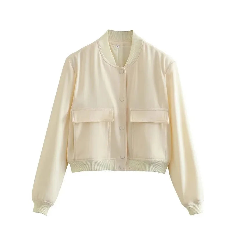 Chloé Noir - Luxe Bomber Jacket