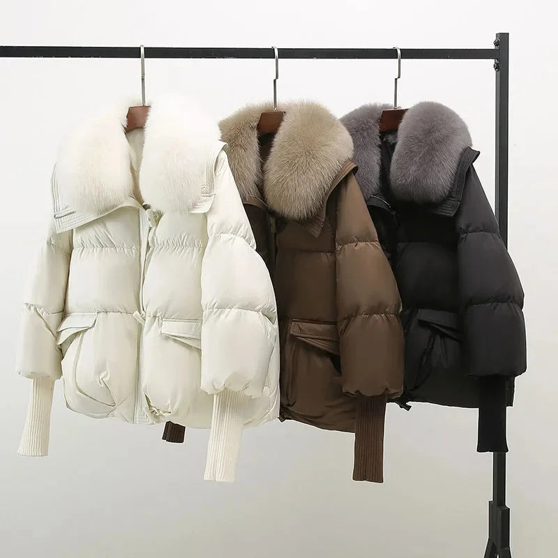 Isabelle Arctic - Luxe Winterjas met Bontkraag