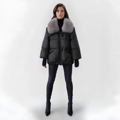 Isabelle Arctic - Luxe Winterjas met Bontkraag